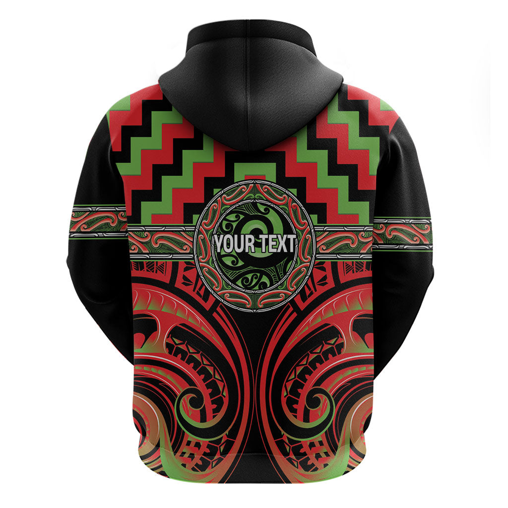 Aotearoa Ngati Maru Personalised Zip Hoodie Maori Iwi Poutama Puhoro Tattoo LT14 - Polynesian Pride