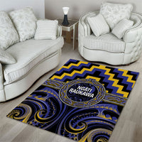 Aotearoa Ngati Raukawa Area Rug Maori Iwi Poutama Puhoro Tattoo LT14 - Polynesian Pride