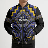 Aotearoa Ngati Raukawa Personalised Bomber Puffer Jacket Maori Iwi Poutama Puhoro Tattoo LT14 - Polynesian Pride