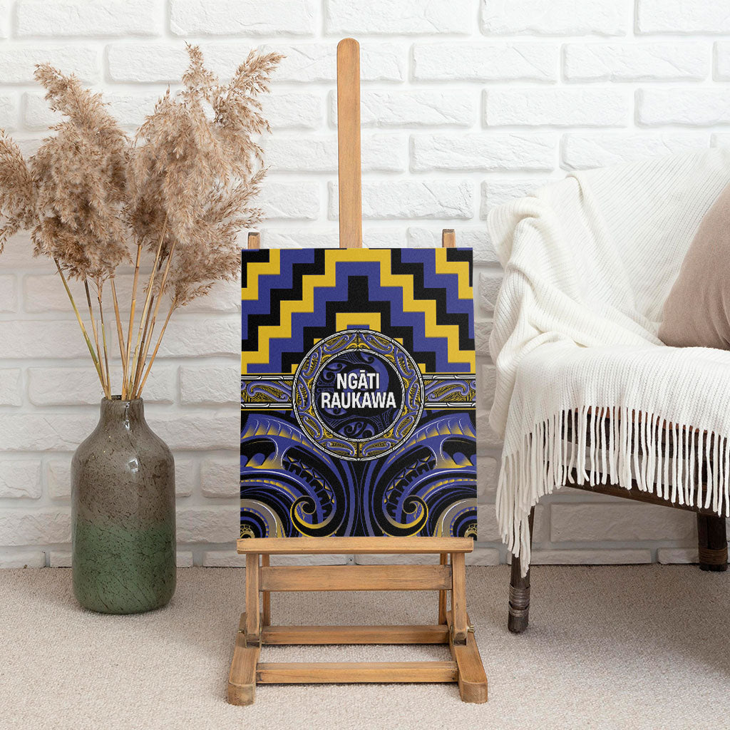 Aotearoa Ngati Raukawa Canvas Wall Art Maori Iwi Poutama Puhoro Tattoo LT14 - Polynesian Pride