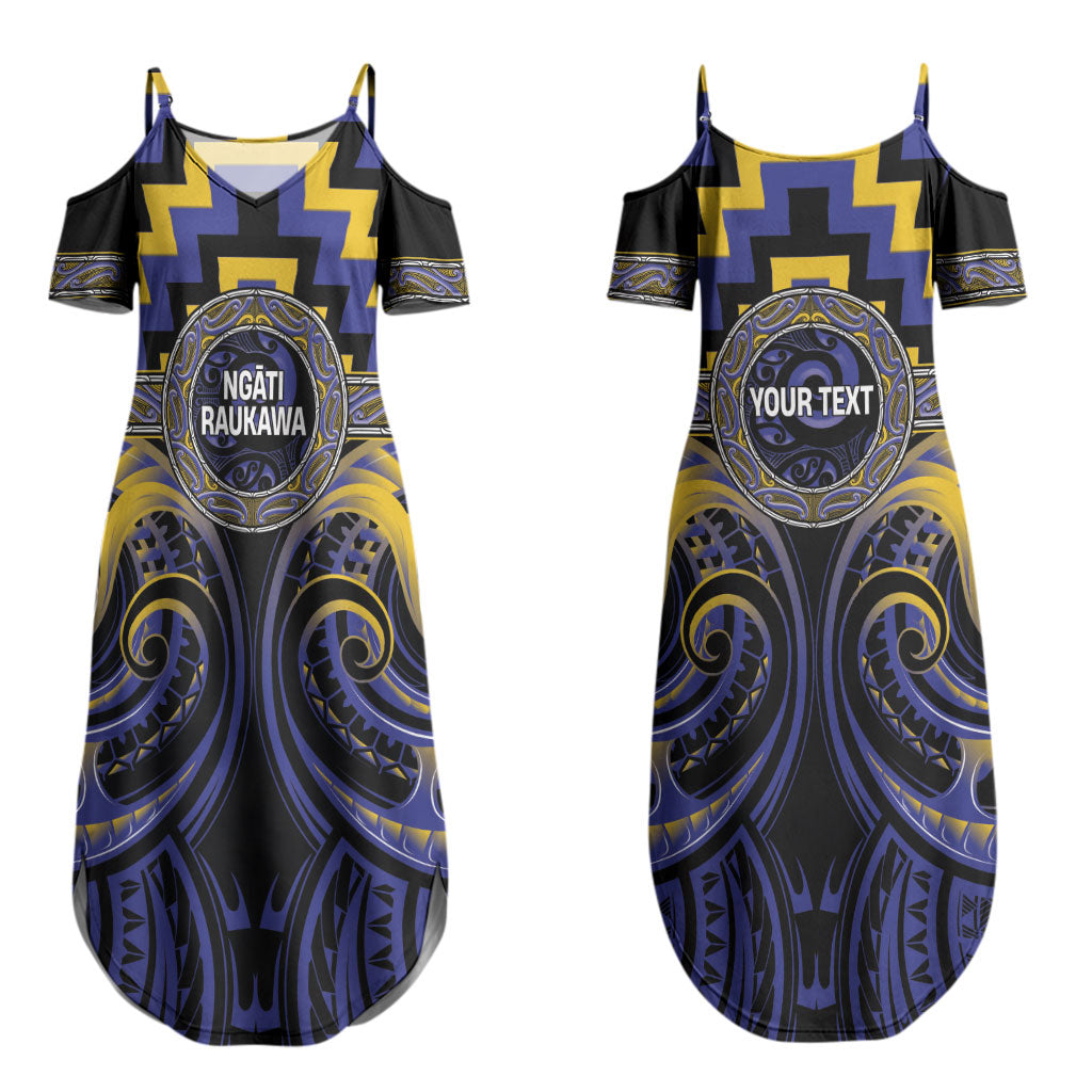 Aotearoa Ngati Raukawa Personalised Couples Matching Summer Maxi Dress and Hawaiian Shirt Maori Iwi Poutama Puhoro Tattoo LT14 - Polynesian Pride