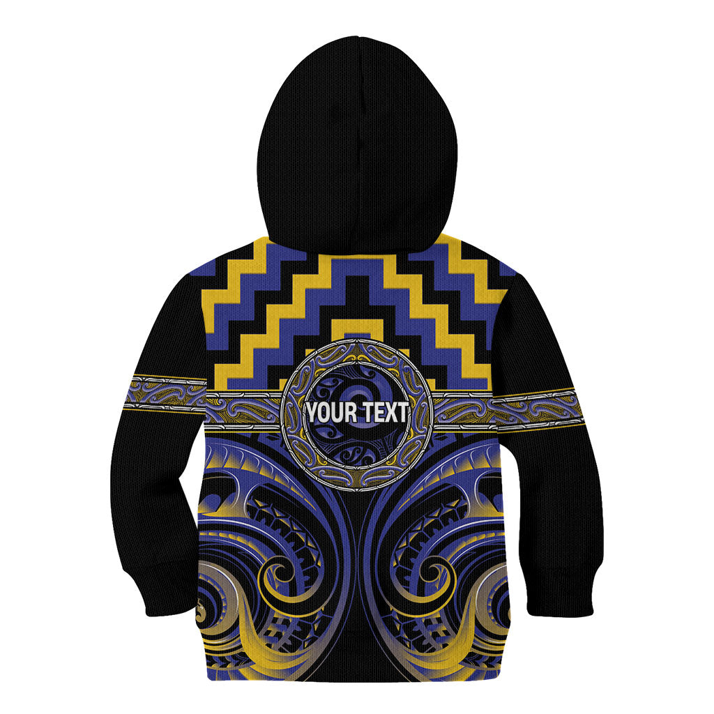 Aotearoa Ngati Raukawa Personalised Kid Hoodie Maori Iwi Poutama Puhoro Tattoo LT14 - Polynesian Pride