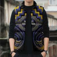 Aotearoa Ngati Raukawa Personalised Sleeveless Puffer Jacket Maori Iwi Poutama Puhoro Tattoo LT14 - Polynesian Pride