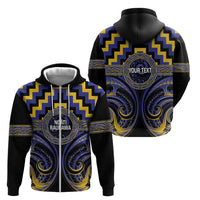 Aotearoa Ngati Raukawa Personalised Zip Hoodie Maori Iwi Poutama Puhoro Tattoo LT14 - Polynesian Pride