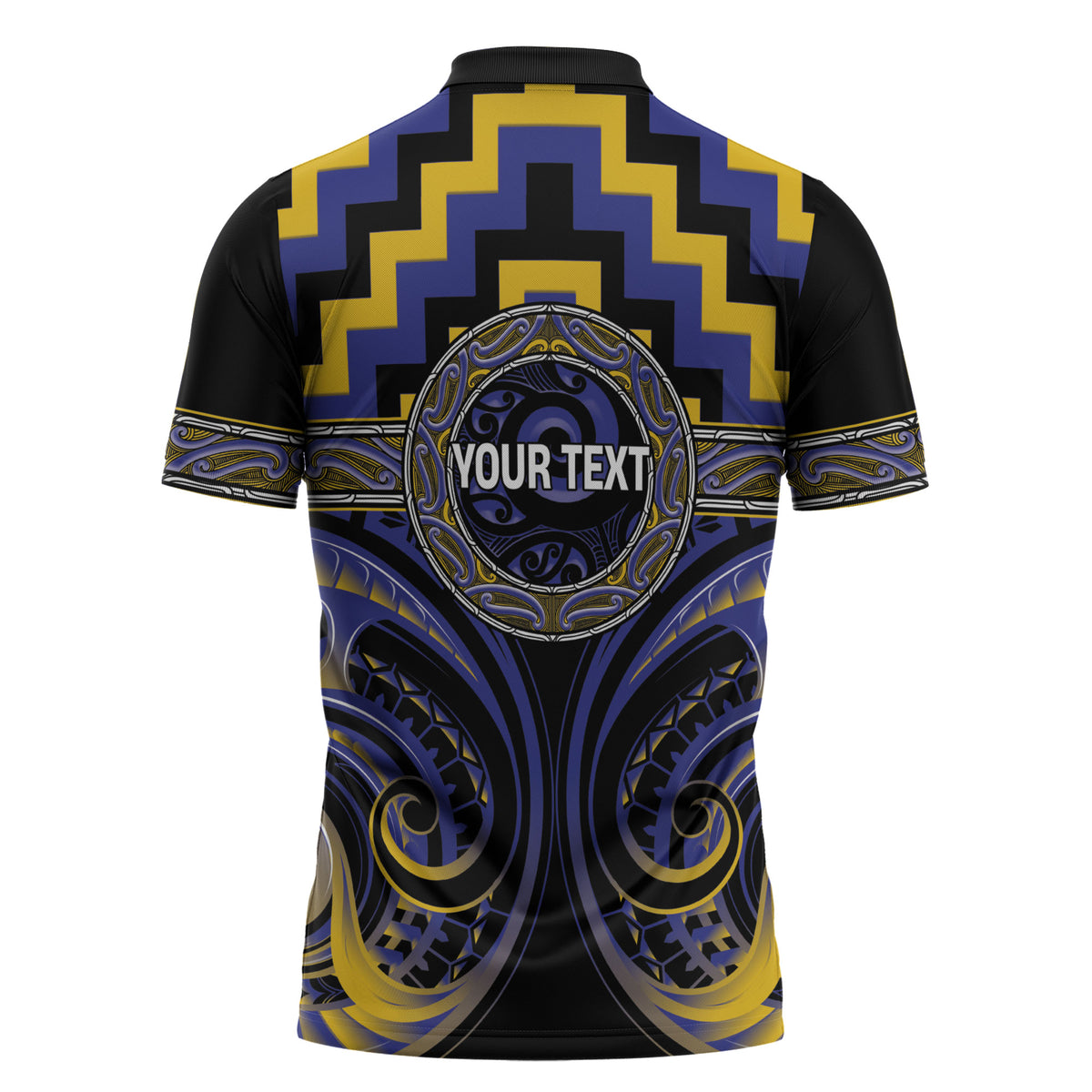 Aotearoa Ngati Raukawa Personalised Zipper Polo Shirt Maori Iwi Poutama Puhoro Tattoo LT14 - Polynesian Pride