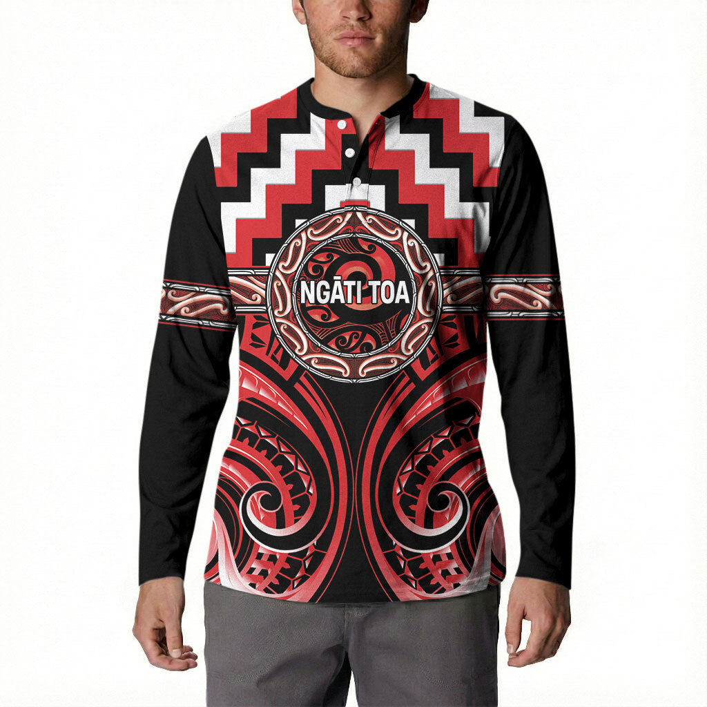 Aotearoa Ngati Toa Personalised Button Sweatshirt Maori Iwi Poutama Puhoro Tattoo LT14 - Polynesian Pride