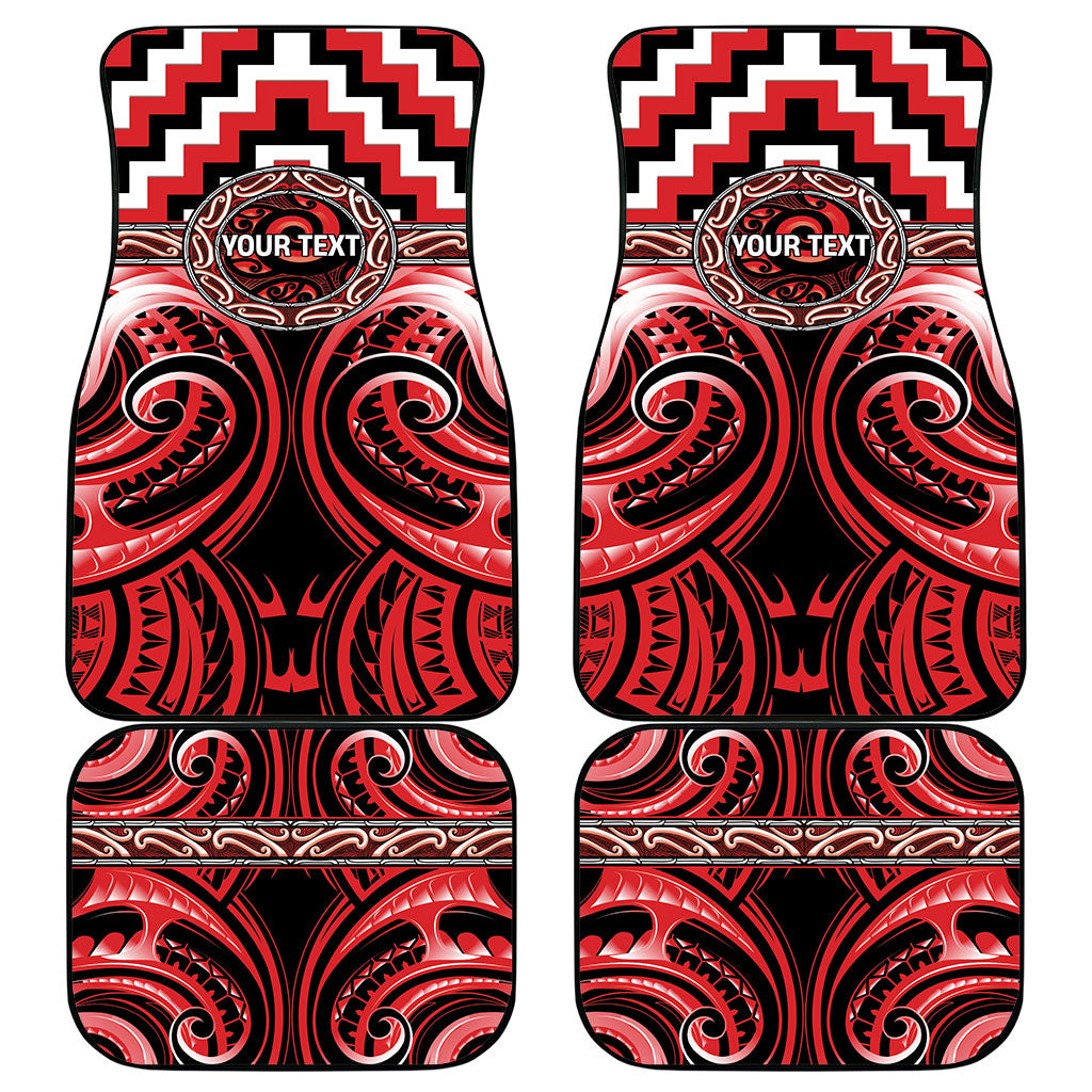 Aotearoa Ngati Toa Personalised Car Mats Maori Iwi Poutama Puhoro Tattoo LT14 - Polynesian Pride