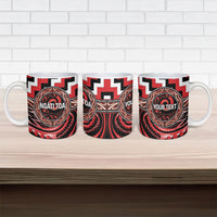 Aotearoa Ngati Toa Personalised Ceramic Mug Maori Iwi Poutama Puhoro Tattoo LT14 - Polynesian Pride