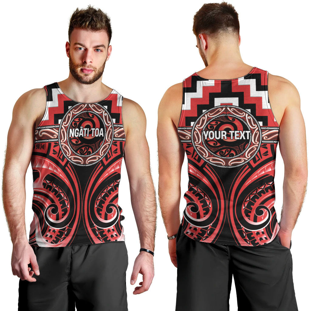 Aotearoa Ngati Toa Personalised Men Tank Top Maori Iwi Poutama Puhoro Tattoo LT14 - Polynesian Pride