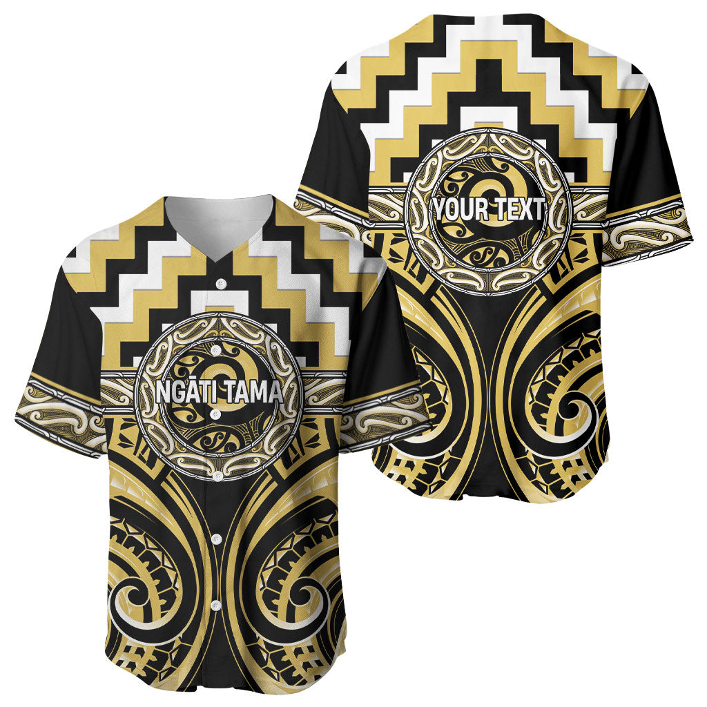 Aotearoa Ngati Tama Personalised Baseball Jersey Maori Iwi Poutama Puhoro Tattoo LT14 - Polynesian Pride