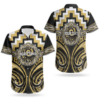 Aotearoa Ngati Tama Personalised Couples Matching Mermaid Dress and Hawaiian Shirt Maori Iwi Poutama Puhoro Tattoo LT14 - Polynesian Pride