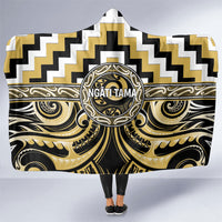 Aotearoa Ngati Tama Hooded Blanket Maori Iwi Poutama Puhoro Tattoo LT14 One Size Yellow - Polynesian Pride
