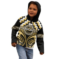 Aotearoa Ngati Tama Personalised Kid Hoodie Maori Iwi Poutama Puhoro Tattoo LT14 - Polynesian Pride