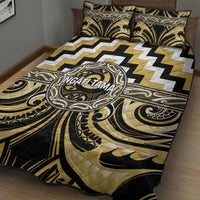 Aotearoa Ngati Tama Quilt Bed Set Maori Iwi Poutama Puhoro Tattoo LT14 - Polynesian Pride