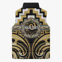 Aotearoa Ngati Tama Personalised Sleeveless Puffer Jacket Maori Iwi Poutama Puhoro Tattoo LT14 - Polynesian Pride