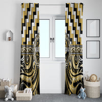 Aotearoa Ngati Tama Window Curtain Maori Iwi Poutama Puhoro Tattoo LT14 - Polynesian Pride
