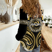 Aotearoa Ngati Tama Personalised Women Casual Shirt Maori Iwi Poutama Puhoro Tattoo LT14 - Polynesian Pride