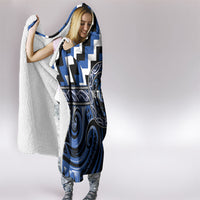 Aotearoa Ngati Ruanui Hooded Blanket Maori Iwi Poutama Puhoro Tattoo LT14 - Polynesian Pride