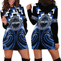 Aotearoa Ngati Ruanui Personalised Hoodie Dress Maori Iwi Poutama Puhoro Tattoo LT14 - Polynesian Pride