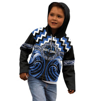 Aotearoa Ngati Ruanui Personalised Kid Hoodie Maori Iwi Poutama Puhoro Tattoo LT14 - Polynesian Pride