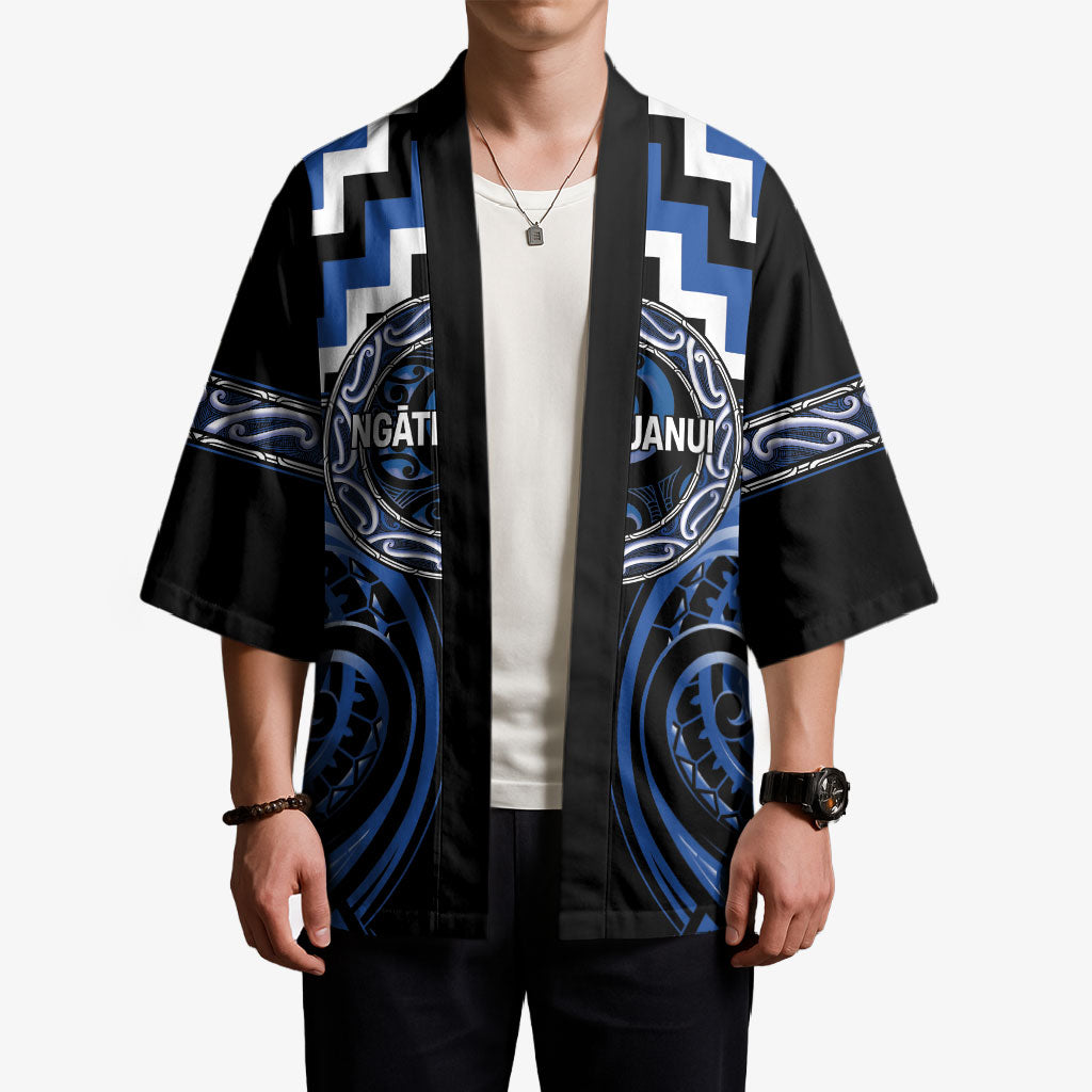 Aotearoa Ngati Ruanui Personalised Kimono Maori Iwi Poutama Puhoro Tattoo LT14 - Polynesian Pride
