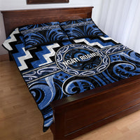Aotearoa Ngati Ruanui Quilt Bed Set Maori Iwi Poutama Puhoro Tattoo LT14 - Polynesian Pride