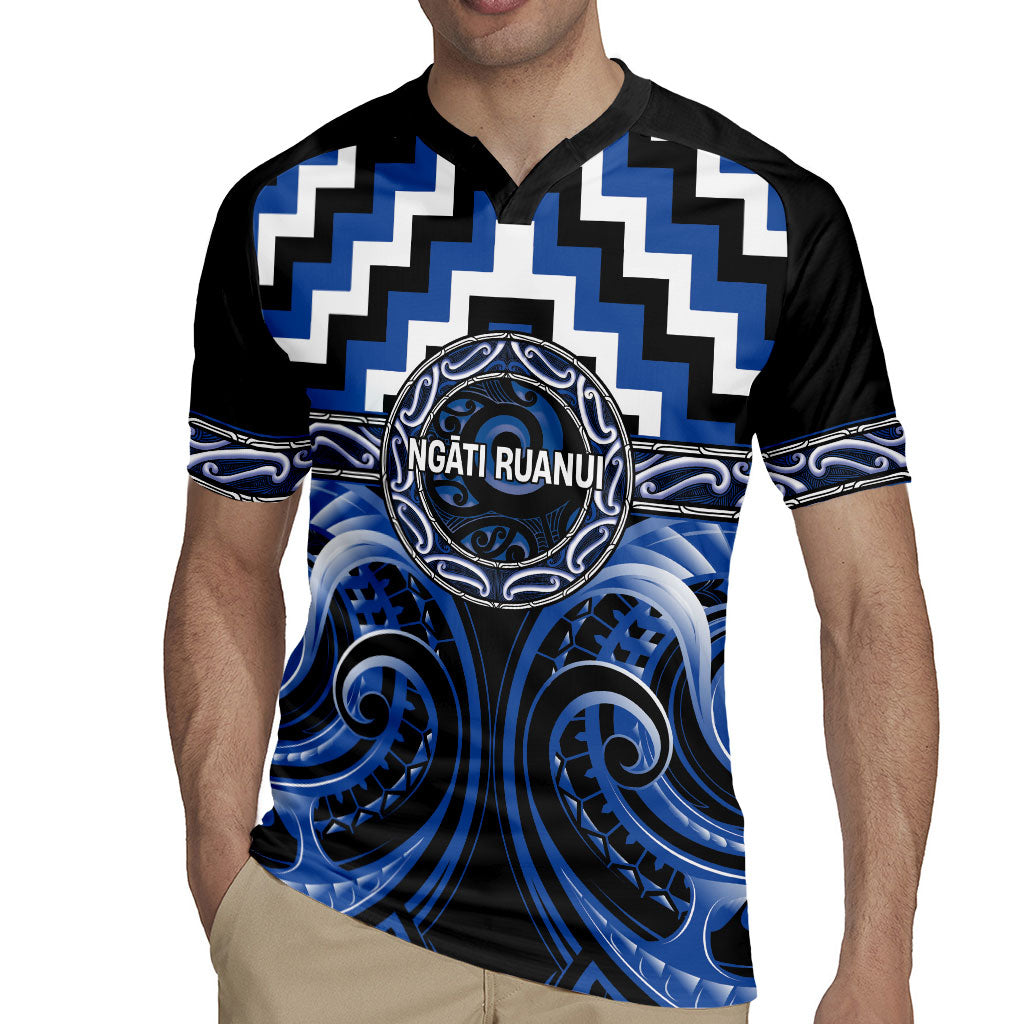 Aotearoa Ngati Ruanui Personalised Rugby Jersey Maori Iwi Poutama Puhoro Tattoo LT14 - Polynesian Pride