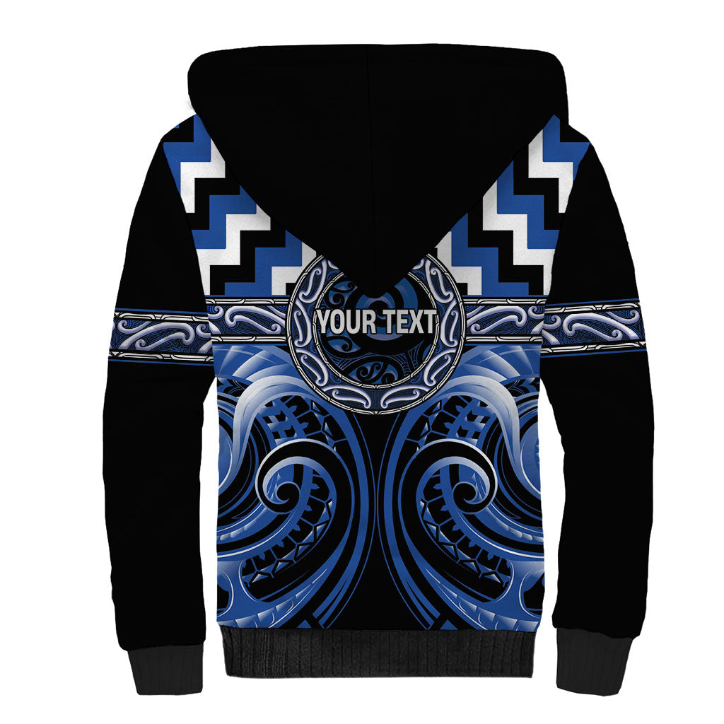 Aotearoa Ngati Ruanui Personalised Sherpa Hoodie Maori Iwi Poutama Puhoro Tattoo LT14 - Polynesian Pride