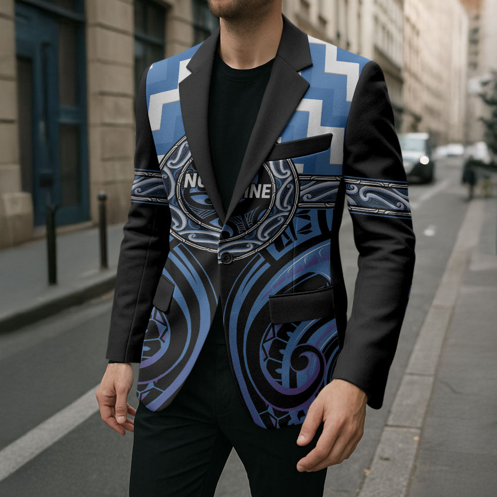 Aotearoa Ngaruahine Personalised Blazer Maori Iwi Poutama Puhoro Tattoo LT14 - Polynesian Pride