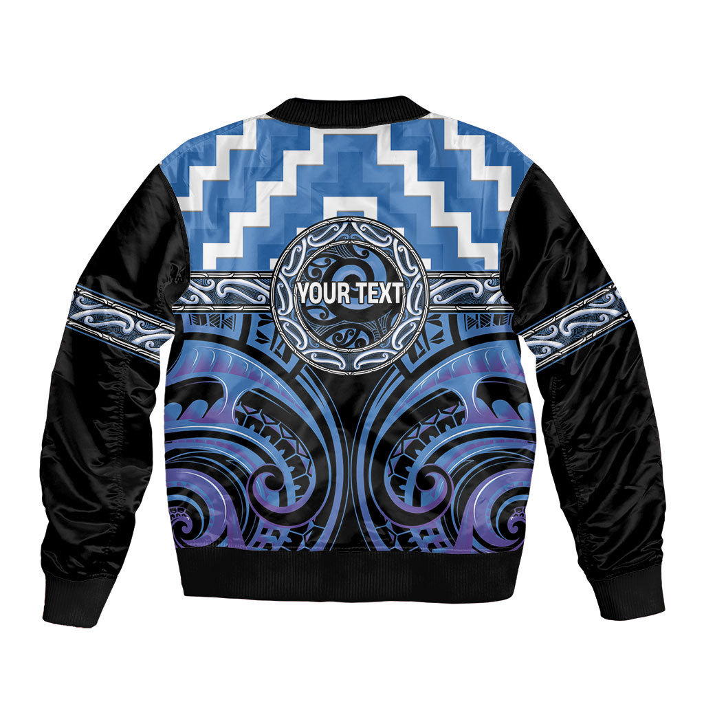 Aotearoa Ngaruahine Personalised Bomber Jacket Maori Iwi Poutama Puhoro Tattoo LT14 - Polynesian Pride