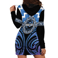 Aotearoa Ngaruahine Personalised Hoodie Dress Maori Iwi Poutama Puhoro Tattoo LT14 - Polynesian Pride