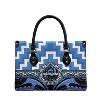 Aotearoa Ngaruahine Leather Bag Maori Iwi Poutama Puhoro Tattoo LT14 - Polynesian Pride