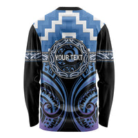 Aotearoa Ngaruahine Personalised Long Sleeve Shirt Maori Iwi Poutama Puhoro Tattoo LT14 - Polynesian Pride