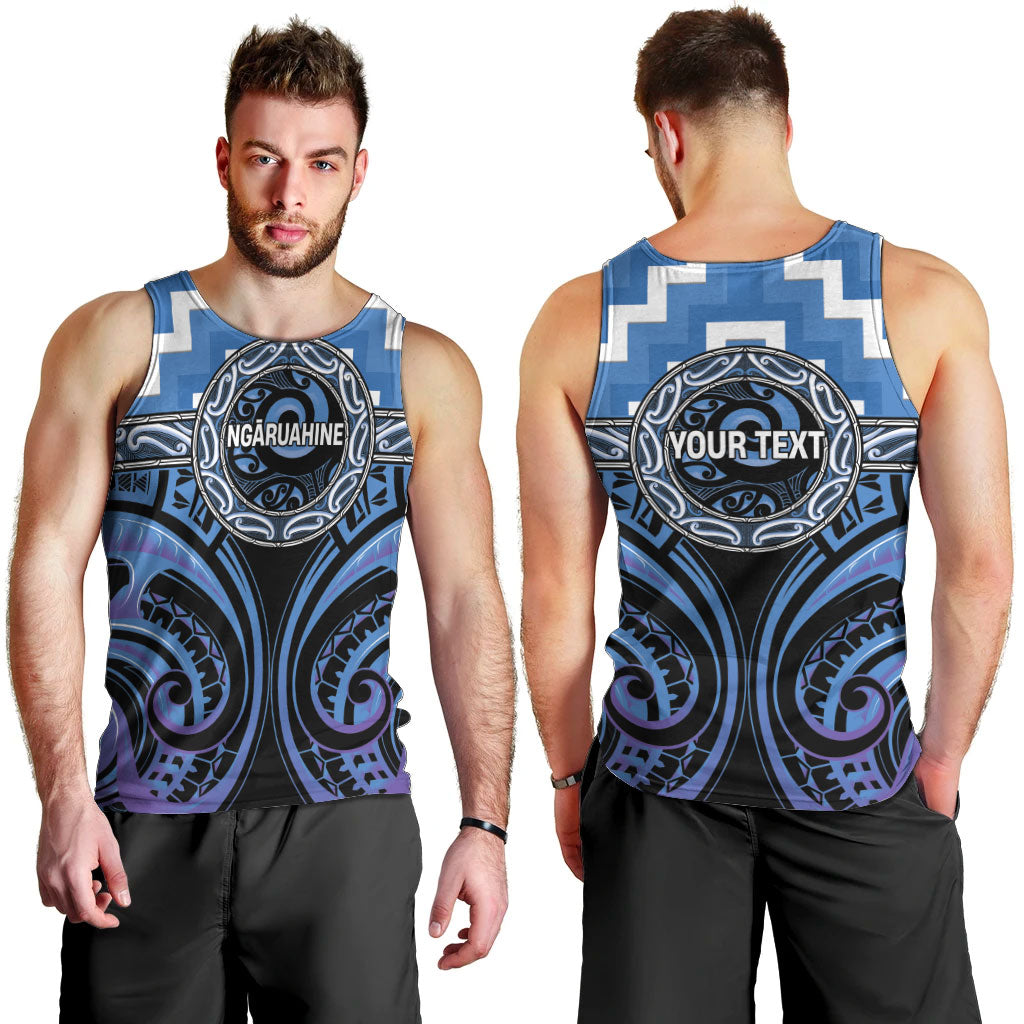 Aotearoa Ngaruahine Personalised Men Tank Top Maori Iwi Poutama Puhoro Tattoo LT14 - Polynesian Pride