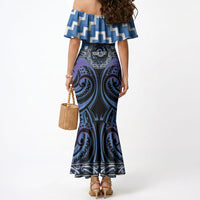 Aotearoa Ngaruahine Personalised Mermaid Dress Maori Iwi Poutama Puhoro Tattoo LT14 - Polynesian Pride