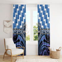 Aotearoa Ngaruahine Window Curtain Maori Iwi Poutama Puhoro Tattoo LT14 - Polynesian Pride