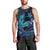 Nukuoro Atoll Men Tank Top Polynesian Shark Tattoo Purple Gradient Vibes