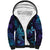 Nukuoro Atoll Sherpa Hoodie Polynesian Shark Tattoo Purple Gradient Vibes