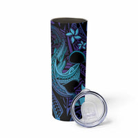 Nukuoro Atoll Skinny Tumbler Polynesian Shark Tattoo Purple Gradient Vibes LT14 - Polynesian Pride