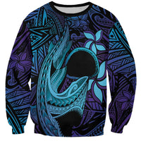Nukuoro Atoll Sweatshirt Polynesian Shark Tattoo Purple Gradient Vibes