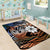 Personalised Kwajalein Atoll Area Rug Polynesian Shark Tattoo Gradient Vibes