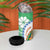 Marshall Islands Kwajalein Atoll 4 in 1 Can Cooler Tumbler Curves Polynesian Mix Tropical Flowers