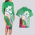 Marshall Islands Kwajalein Atoll Couples Matching Long Sleeve Bodycon Dress and Hawaiian Shirt Curves Polynesian Mix Tropical Flowers