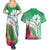 Marshall Islands Kwajalein Atoll Couples Matching Summer Maxi Dress and Hawaiian Shirt Curves Polynesian Mix Tropical Flowers