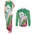 Marshall Islands Kwajalein Atoll Couples Matching Tank Maxi Dress and Long Sleeve Button Shirt Curves Polynesian Mix Tropical Flowers