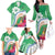 Marshall Islands Kwajalein Atoll Family Matching Off The Shoulder Long Sleeve Dress and Hawaiian Shirt Curves Polynesian Mix Tropical Flowers