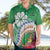 Marshall Islands Kwajalein Atoll Hawaiian Shirt Curves Polynesian Mix Tropical Flowers