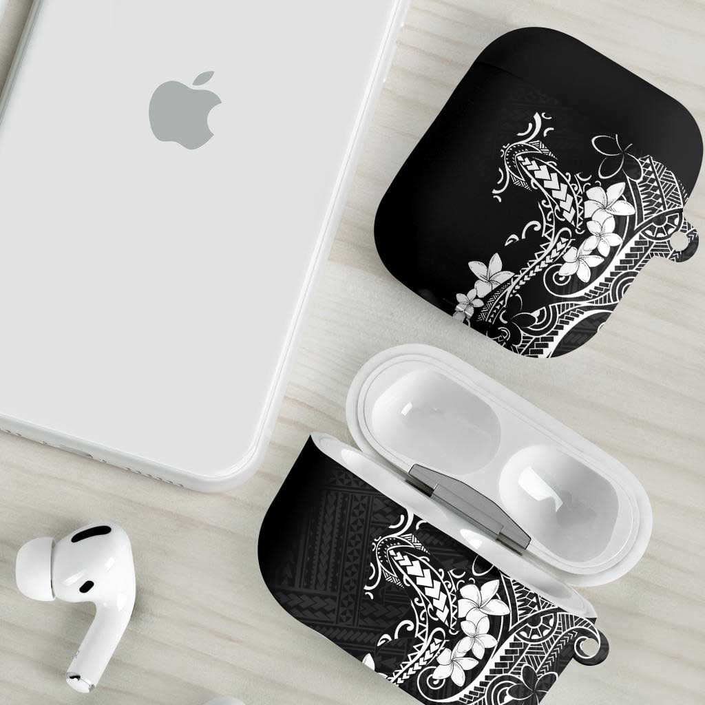 Black Hawaii AirPods Case Hammerhead Shark Tattoo Curve Polynesian - Polynesian Pride