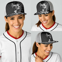 Black Hawaii Baseball Net Cap Hammerhead Shark Tattoo Curve Polynesian - Polynesian Pride