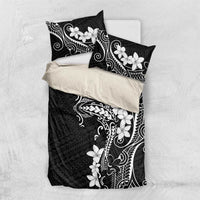 Black Hawaii Bedding Set Hammerhead Shark Tattoo Curve Polynesian - Polynesian Pride